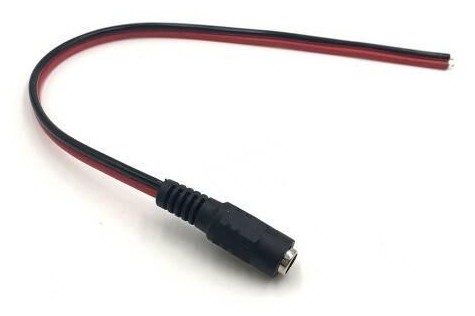 DC Jack Female with Wire 5.5x2.1mm