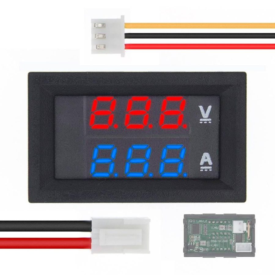 DC Voltmeter Ammeter 0-100V 10A