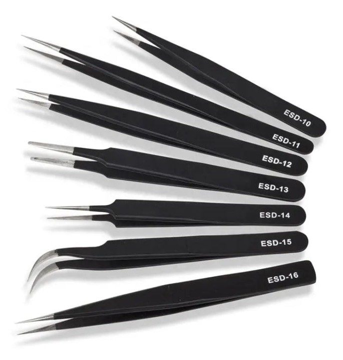 ESD Tweezers Set (9 pcs)