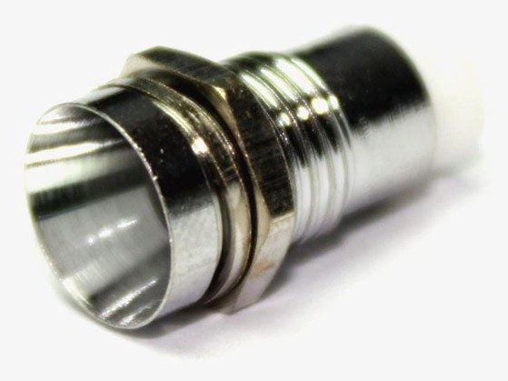 LED Holder 3mm Chrome (5 pcs)