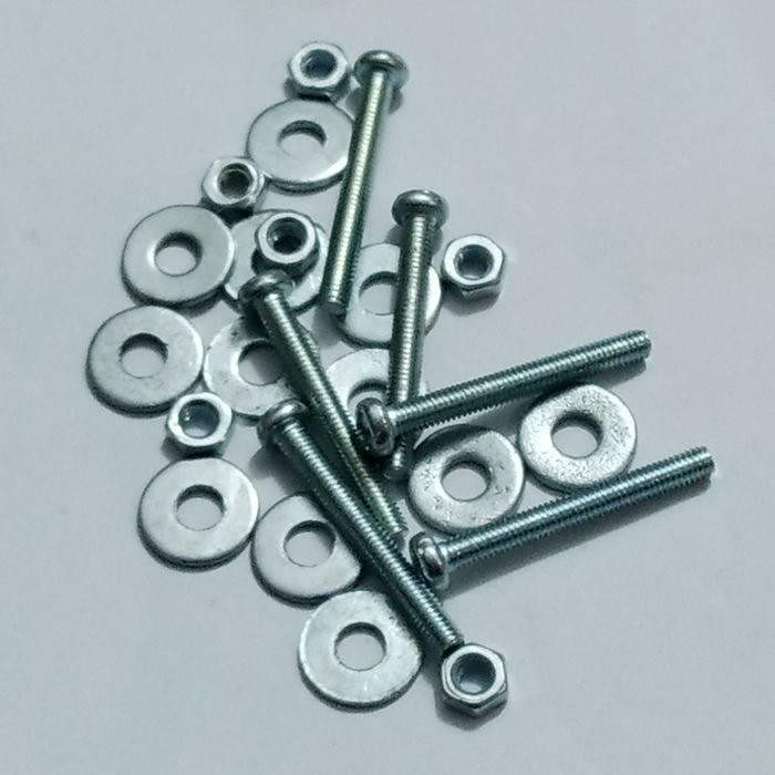 M3 Screws with Nuts (10 pcs)