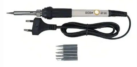 Soldering Iron 60W with Temperature Control and 5 Tips