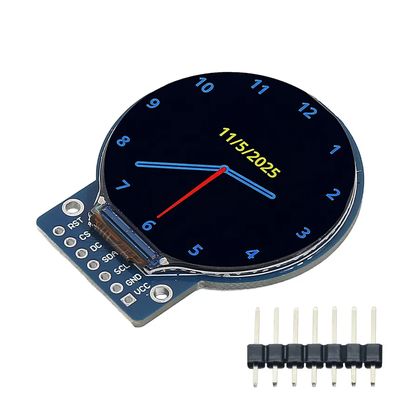 TFT SPI Interface LCD Module 1.28 inch - GC9A01 Round Display RGB 240X240